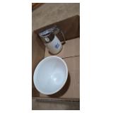 Blue morning glory syrup dispenser, gold