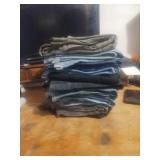 10 pairs of blue jeans corduroys khakis a good