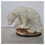 German porcelain polar bear figure 8.5in tall