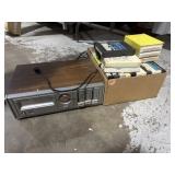 Soundesign 8 track player and a bunch of 8 track