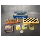 toy car, Executive Mini Pool Table set,chess set,