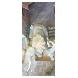 Decorative resin elephant sculptures