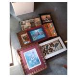 Large group of wall decor x6 items , mirror,