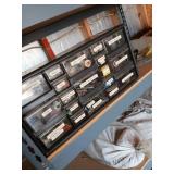 Large container with drawers Hardware in drawers