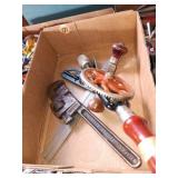 Flat with older hand held drill, Small Square &