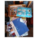 Craft supplies for album,  paper ,stencils and