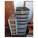 Storage containers x2 with drawers for supplies