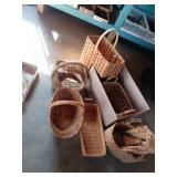 Large collection of baskets one is for the stairs