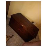 Blanket Chest Wood with hinged lid 36Wx19Dx18H