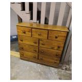 Dresser wood with drawers top middle drawer