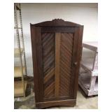 Wood cabinet with shelving.  55Hx29Wx11D please