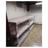 Large wood Shelf 110Wx39D42H must bring Tools &