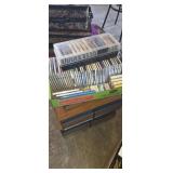 Cds, tapes , and vhs assortment