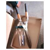 Hedge clipper and bulb planter