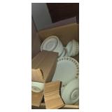 Butterfly gold carell dish set, bowls teacups