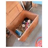 Assortment of strings and ropes in Large wood