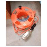 Shop light with cord and holder