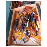 Assorted flat of screwdrivers