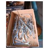 Assorted flat of wrenches