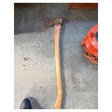 AX Large with wood handle 34"long
