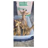 Assortment of larger resin giraffes