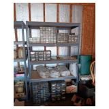 Metal shelving unit 72Hx48Wx24D. Content on shelf