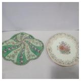Eastern China 22kt gold platter 9.5in and hand