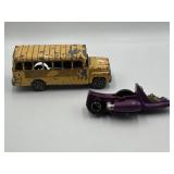 Vintage pressed steel toy Hubley School Bus