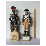 13' hand painted royal crown revolutionary figure