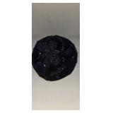 Ladys 60's dark blue beaded pillbox hat