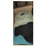 Men's medium-sized v neck sweaters and collared