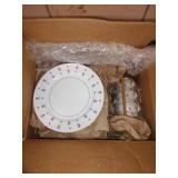 Two boxes of Noritake porcelain ware. 'Rosalie'
