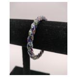 Oria 1960's cloisonne Bangle bracelet