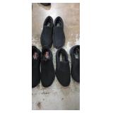 3 Men's black size 9 sketchers slip in shoes