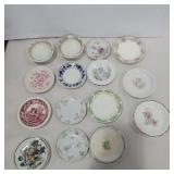 15 small porcelain plates