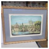 Hans Figura 'praha' 1994 print framed 31in x 24in