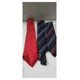 2x Mario Valentino silk men's ties and 1 Yves