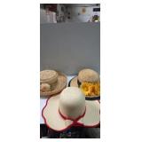 Lady's straw sun hats