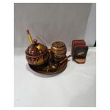Painted Serving Set