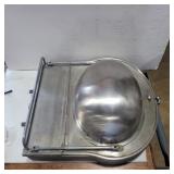 Train car fold down  stainless steel sink