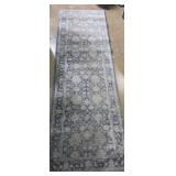 Karat hall rug 2.6x7.9ft light blue rug