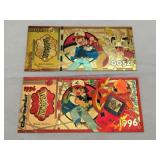 Novelty Pokemon gold foil banknotes