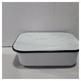 Enamel ware sterilizer pan 12.5in x 8inx 4in