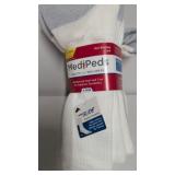 New X Large MediPeds Diabetic Socks 4 Pair