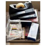 Bostitch stapler, Scotch tape dispenser,