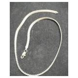 Silvertone chain necklace (marked 925 ? Unknown).