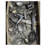 Mix of silver-plate flatware