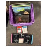 Vinyl records soundtracks, 8 track tapes Led