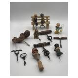Unique one of a kind cork screws, bottle opener