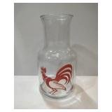 MCM Libbey Red rooster juice Carafe 9'